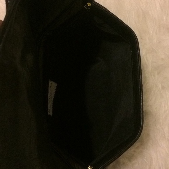 Black leather clutch bag Studio 26 by Martha NY - Picture 7 of 9